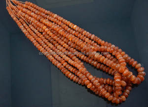 Perles naturelles en pierre de soleil naturelle, perles Oregon, diamètre de 5 à 11mm, pierres précieuses Orange - Product Image 4