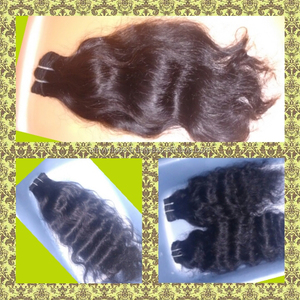 100% Extensions de cheveux humains sans perte de cheveux indiens Différents styles, y compris Afro Curl Wave Italian Curl Bundle Format Closure - Product Image 5