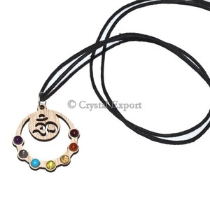 Seven Chakra Om Pendant - Product Image 1