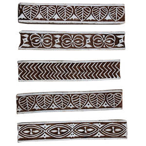 Mixed Vintage <b>Wooden</b> Printing Blocks for <b>Canvas</b> Printing Traditional Fabric Printing Blocks - Product Image 1