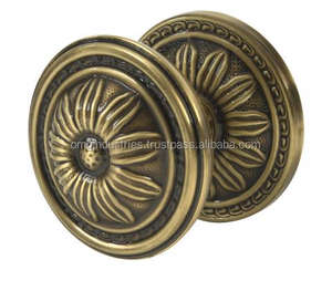 ซื้อสินค้าขายส่ง ลูกบิดเหล็กหล่อสำหรับตู้ครัว ตู้เสื้อผ้า ลูกบิดกลม ลูกบิดจับประตูสีดำโบราณ - Product Image 3