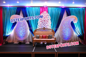 Panel de fondo de fibra de vidrio tallado para boda musulmana, telón de fondo FRP para boda, tallado en Mango - Product Image 4