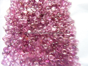 Cabochons ronds 6mm en tourmaline rose - Product Image 6