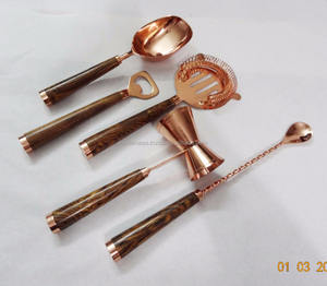 Ensemble d'outils de barre en métal plaqué cuivre pour équipement de barman - Product Image 2