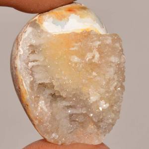 เปลือกทองคำธรรมชาติ Druzy เพชรพลอยฟรีจากอัญมณีหลวมหยาบสำหรับทำเครื่องประดับ - Product Image 1