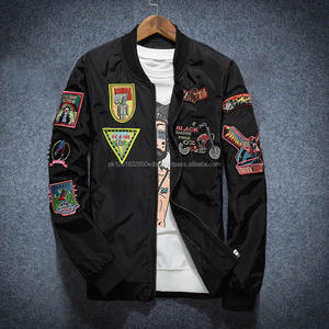 Blouson bombardier d'hiver réversible en nylon et polyester de haute qualité pour hommes nouvelle mode grande taille technique lavée imperméable coupe-vent - Product Image 1