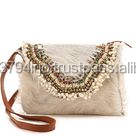 Bolso de Mano Exclusivo Estilo Banjara Tradicional para Mujer, de Piel de Cabra, con Correa de Cadena, Forma de Bolera, Capacidad de 1L, KAMARVY - Product Image 2