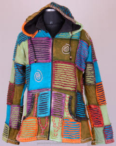 Bohème à la mode mélange d'ombre à capuche veste CSWJ 399 - Product Image 2