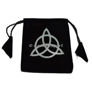 Bolso de terciopelo con estampado celta, bolsa de terciopelo con estampado personalizado, para joyería - Product Image 1