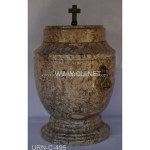 Compre Urnas de Mármol Coral de Alta Calidad Estilo Europeo OEM ODM, Fabricante de Productos Funerarios - Product Image 1