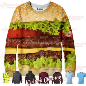 Shanawar Hommes 100% Polyester Hiver Sweats O-Neck Col Doublé All-Over Imprimé Hoodies 3D Sublimation Conception Promotionnelle - Product Image 5