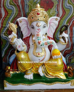 Handmade Beautiful Marble Ganesha Statue - Product Image 1