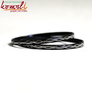 Gelang Buatan Tangan Paduan Seng Gelang Kembang Api Perhiasan Perak Victorian - Product Image 2