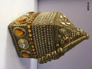 Sacs fourre-tout de soirée faits à la main H4258 pochette en métal dames or argent sacs à main de fête perlés en pierre à la mode pour les achats en ligne - Product Image 2