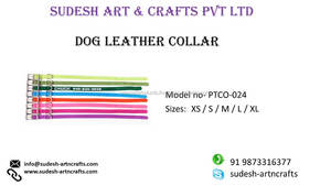 Fabricante de India, venta al por mayor, Collar de entrenamiento para perros y gatos de cuero acolchado de lujo, remaches sólidos disponibles, opciones coloridas - Product Image 2
