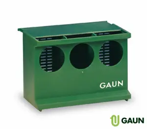 Kunststoff grüne Tauben Feeder 3 Löcher