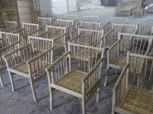 Ensemble canapé et fauteuil moderne en bambou écologique pour maison, appartement, hôtel, villa, cour – Prêt à l'emploi (sans emballage) - Product Image 4
