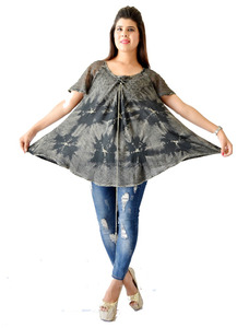 Short Eco-Friendly Washable Woven Lace Natural Waist <b>KAFTAN</b>/Coverup - Product Image 5