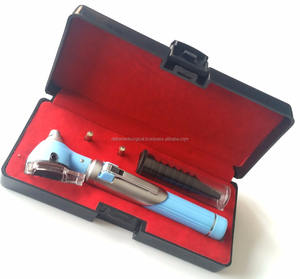 Mini otoscopio azul quirúrgico Delta Med, juego de instrumentos de examen de diagnóstico médico de fibra óptica Manual, aprobado por la CE - Product Image 3