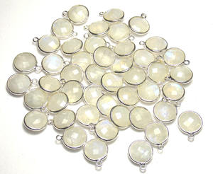 925 Plata de Ley oro blanco 10mm conector de bisel de doble fianza para colgantes de joyería todas las joyas SAC4059CB arcoíris plateado - Product Image 6