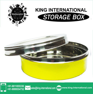 King International กล่องเก็บอาหาร,กล่องเก็บอาหารคุ้กกี้อาหารในครัวกล่องกลมกล่องอาหารสีพิมพ์ลายทำจากเหล็ก - Product Image 3