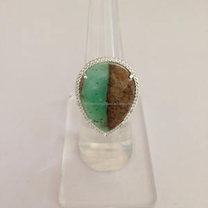 Bague pavée en argent sterling 925 rubis zoisite plaqué rhodium avec réglage de lunette pour mariage ou fête - Product Image 2