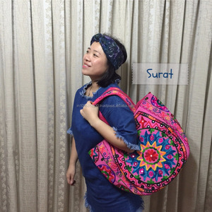 กระเป๋าสะพายไหล่ปักลายแบบชนเผ่าอินเดีย,กระเป๋าถือกระเป๋าโท้ทกระเป๋าม้งแบบปักกระเป๋าเงินแบบชนเผ่าขนาดใหญ่ขายส่ง - Product Image 1