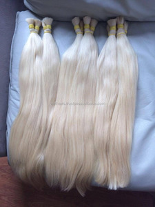 Vietnamien Remy Cheveux Humains Soyeux Vague Droite Machine Double Trame Extension de Cheveux En Gros Blonde Tressage Cheveux - Product Image 5