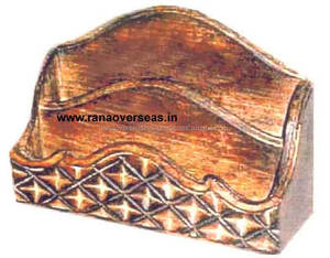 Organizador de oficina de madera de diseño elegante, estante de correo con 2 compartimentos para escritorio, mostrador - Product Image 2