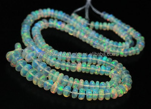 Perles Rondelles d'Opale Couleur Feu Certifiées par un tiers Fabriquées en Inde Vente en gros pour la fabrication de bijoux - Product Image 5