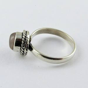 Fiesta, diversión Anillos de plata de ley 925, cuarzo rosa, plata fina 925 - Product Image 4