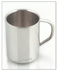 Double Wall Stainless Steel <b>Mug</b> with Lid for Hot and Cold Beverages Travel and Office Use Available For Sale - Product Image 2