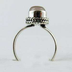 Fiesta, diversión Anillos de plata de ley 925, cuarzo rosa, plata fina 925 - Product Image 6