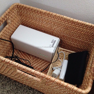 VangLung Vente en gros Panier de rangement écologique en rotin et bambou style vintage Design carré pliable pour le bureau, la maison et l'hôtel - Product Image 2