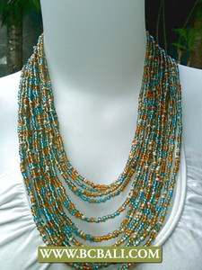 Múltiples cuentas de cristal de collares de estilo las mujeres - Product Image 4