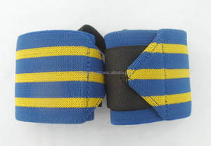 Muñequera para adultos con logotipo personalizado, muñequera para fitness y gimnasio con material de caucho de neopreno de algodón para levantamiento de pesas - Product Image 3