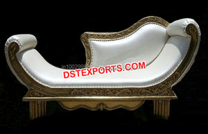 Sofá real de boda, mueble de dos plazas, de estilo indio del Sur - Product Image 5