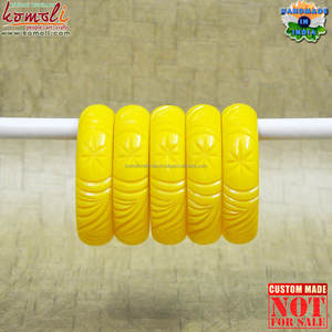 Brazalete tallado verde oscuro, joyería vintage, joyería hecha a mano india, venta al por mayor - Product Image 5