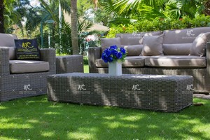 Conjunto de sofá grande para Patio, mimbre, para jardín - Product Image 5