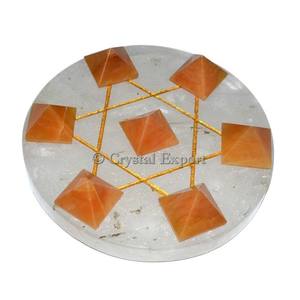 คริสตัลรูปดาวห้าแฉกประดับด้วยคริสตัลรูปดาวของฮวงจุ้ยศิลปะแกะสลักด้วยพลอยสีทองแกะสลักดีไซน์ความรักในรูปแบบของฮวงจุ้ย - Product Image 1