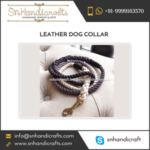Custom Size Smooth Finish Leather Dog <b>Collar</b> From Bulk Manufacturer - Product Image 1