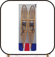 Modèle de raquettes à neige en bois HRM # 5530 - Design vintage, couleur et taille personnalisables, logo inclus, utilisation pour le jeu, toutes saisons