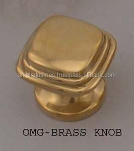 OMG Industries Solid Brass Black Finish <b>Door</b> <b>Knob</b> and Drawer Handle for Kitchen Bedroom Bathroom School Wardrobe Cabinets - Product Image 1