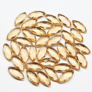 Cristal suelto facetado de cuarzo champán de corte Marquesa naranja Natural de alta calidad todos los tamaños disponibles precio al por mayor de fábrica IGI - Product Image 3