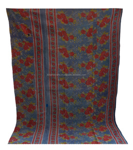 <b>Indian</b> Home Decor Kantha <b>Quilt</b> Wholesale Sari Kantha Blanket - Product Image 3