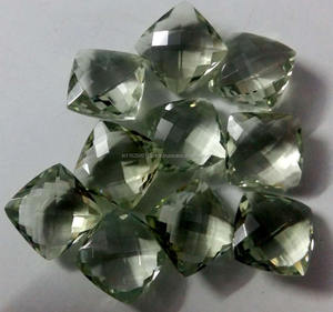 เบาะอเมทิสต์สีเขียวธรรมชาติคุณภาพระดับพรีเมียมอัญมณีหลวมตัดสำหรับทำเครื่องประดับแหวนและต่างหู - Product Image 5