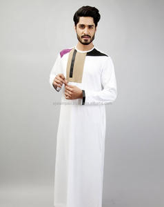 Dernière conception Thobes arabes brodé Jubbah Thobe fabriqué en usine - Product Image 5