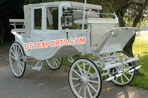 รถม้าทองคำสุดหรู ผู้ผลิตรถม้ามีหลังคาสวยงาม รถม้าลากม้าสุดโรแมนติก - Product Image 3