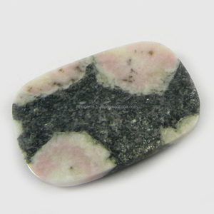 Pierre précieuse naturelle Jaspe Arachide, Cabochon rectangulaire coussin 28x20mm, 5,26 g, pour bijoux - Product Image 2