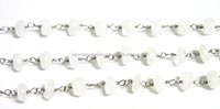Collier à perles en argent sterling plaqué gunmetal avec pierres semi-précieuses, chaîne de chapelet pour cadeau de mariage ou fête
